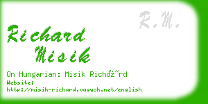 richard misik business card